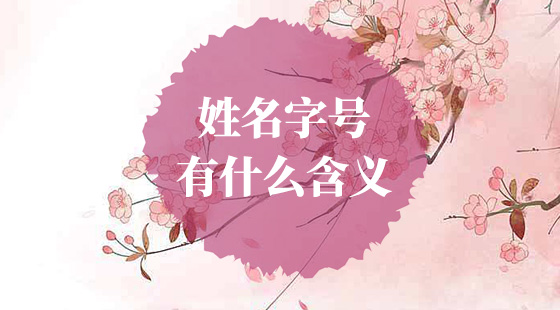 姓名字号的含义