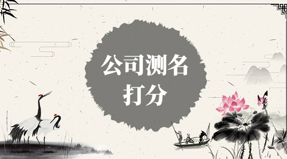 公司测名打分